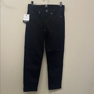 Calvin Klein Power Stretch Skinny Crop Black Jeans Sz2 NWT